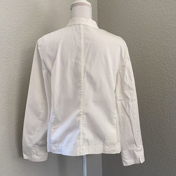 Talbots White Ivory Button Down Jacket - Picture 3 of 7